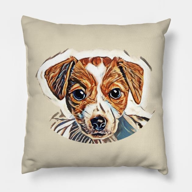 Cute puppy dog Pillow by QuangToan1994