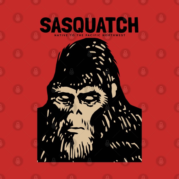 Sasquatch The Legend of Mysterious Creature by KewaleeTee