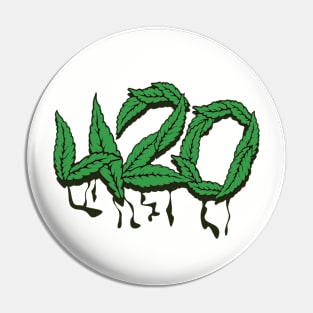 Dripping 420 Weed Leaves Pin