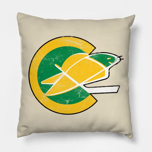 California Golden Seals -- Faded/Distressed Style Pillow by CultOfRomance