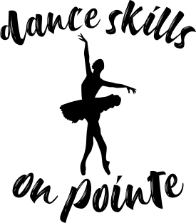 Dance Skills on Pointe Funny Ballerina Ballet Dancer Magnet