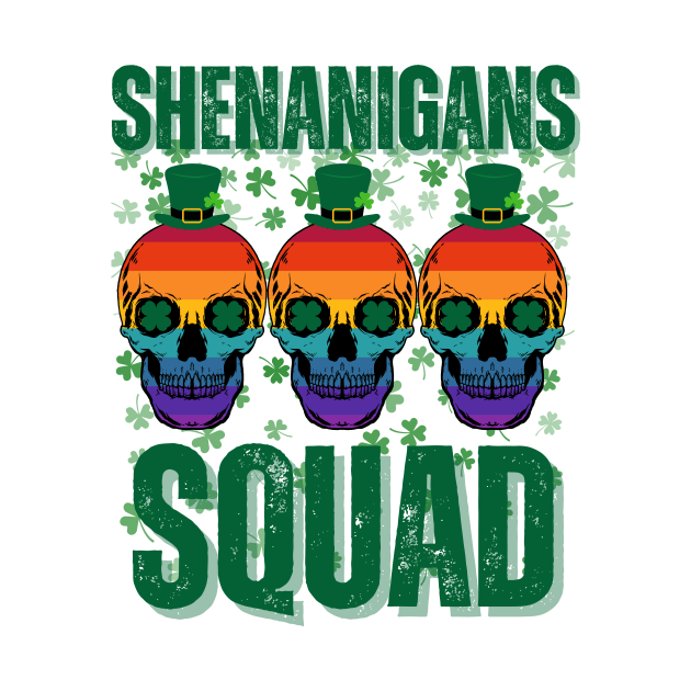 Shenanigans Squad - Vintage Skulls by theworthyquote