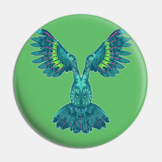 Flying owl Pin by Dedos The Nomad