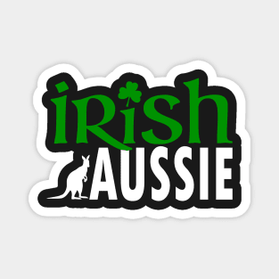 Irish Aussie (for dark backgrounds) Magnet