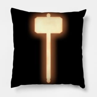 Spiritual Weapon (Orange Hammer) Pillow