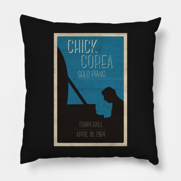 Chick Corea Poster Pillow by Keithhenrybrown