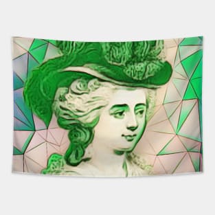 Frances Burney Green Portrait | Frances Burney Artwork 9 Tapestry