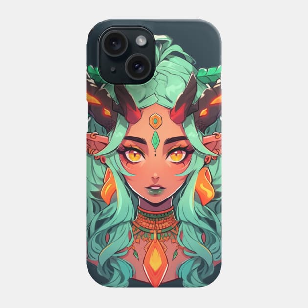 Pagan Demon Girl Phone Case by DarkSideRunners