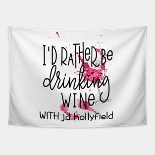 I'd rather be drinking Wine with Author Tapestry