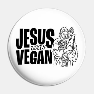 Vegan Jesus Pin