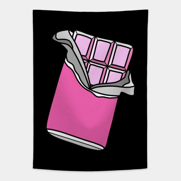 Strawberry Chocolate Bar Tapestry by Kelly Louise Art