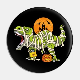 Funny Halloween Boys T Rex Dinosaur Mummy Costume Pin