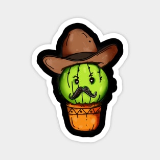 Cactus cowboy Magnet