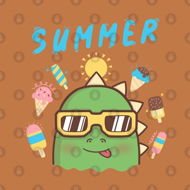 SUMMER DINO NEEDS ICE CREAM by PNKid