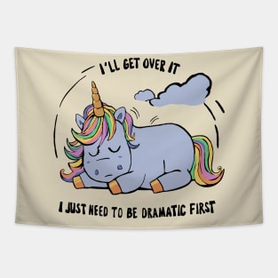 unicorn dramatic Tapestry