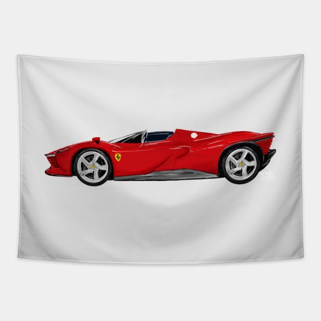 Ferrari Daytona SP3 Tapestry by Aurealis