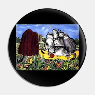 B kliban cat selfie Pin