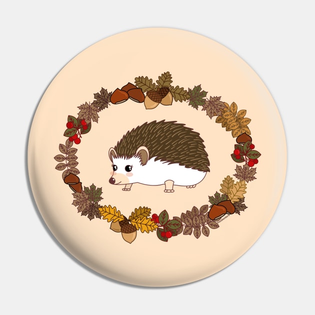 Kawaii hedgehog Pin by Pendientera