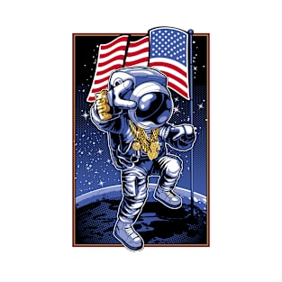 Astronaut planted a flag on the moon T-Shirt