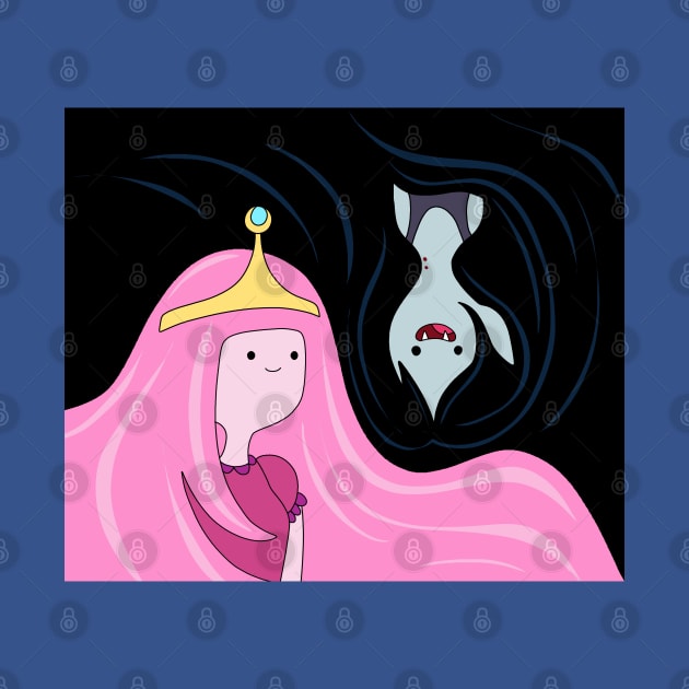 Princess Bubblegum and Marceline by valentinahramov