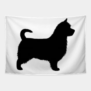 Australian Terrier with Long Tail Silhouette Tapestry