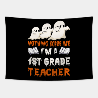 Nothing Scare Me Ghosts 1st grade Halloween Tapestry