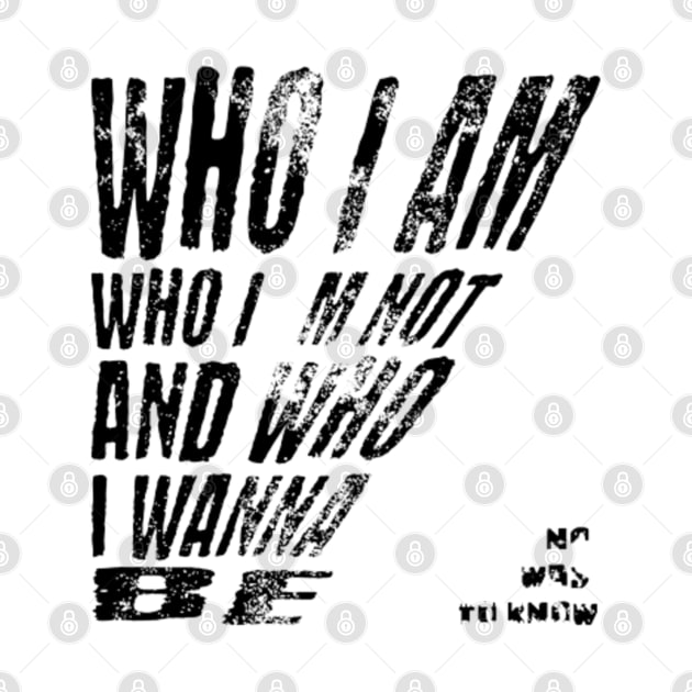 Who i am, who i´m not and who i wanna be by LEMEDRANO