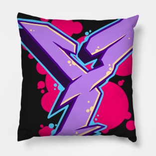 Letter Y -  Graffiti Street Art Style Pillow