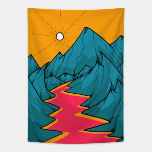 A Hot Pink River Tapestry