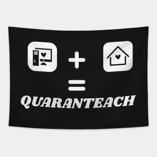 QuaranTeach Teacher Gift, Distance Learning Gift, Online Instructor Saying, Teacher Gift Design, School Quote Tapestry