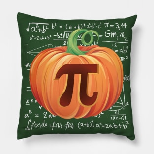 Pumpkin Pi Day Math Halloween Thanksgiving Pillow