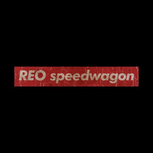 REO speedwagon - simple red vintage by GLOBALARTWORD