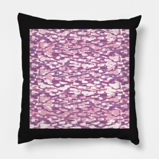 Sideways Mini Strokes | Purple and Pink Hues Pillow