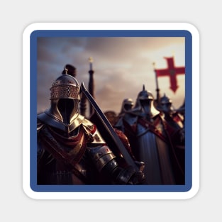 Knights Templar in The Holy Land Magnet