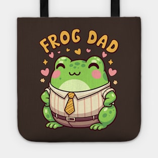 Kawaii Frog Dad Cute Toad Lover Father Tote