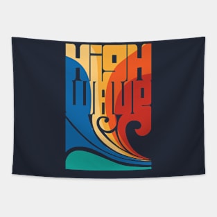 Surf high wave Tapestry