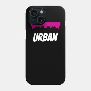 Urban City Skyline in Graffiti Style Trending Men Women Phone Case