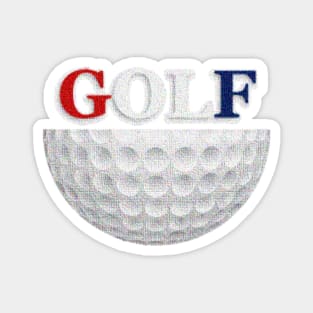 Sliced Golf Ball 1 Magnet