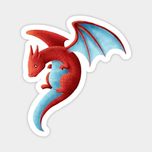 Kawaii Dragon 01 - without background Magnet