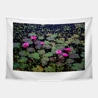 Lily Pads in Bloom Tapestry