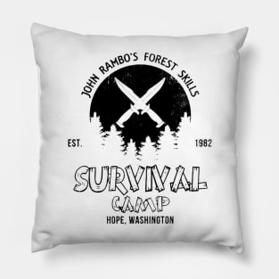 John Rambo Forest Skills Survival Camp First Blood Pillow