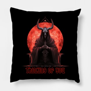 Thinking of You Baphomet Pillow