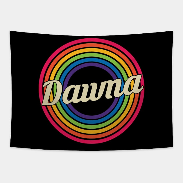 Dawna - Retro Rainbow Style Tapestry by MaydenArt