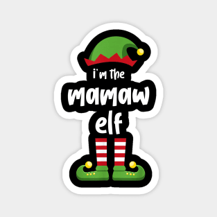 I'm The Mamaw Elf Family Matching Christmas Pajama Gifts Magnet