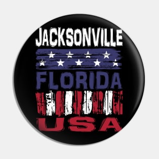 Jacksonville Florida USA T-Shirt Pin