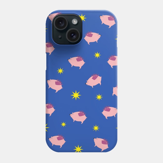 Flying piggies in the night Phone Case by Evgeniya