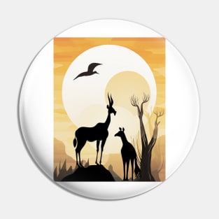 Africa Wildlife Pin