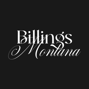 Billings Montana word design T-Shirt