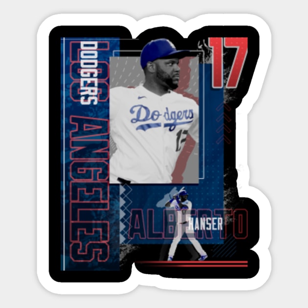 Hanser Alberto Baseball Paper Poster Dodgers 2 - Hanser Alberto