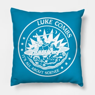 luke combs all about science Pillow